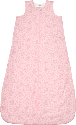 Schlafsack 1,5 TOG mit Blumen-Muster, rosa, 100 cm ALANA