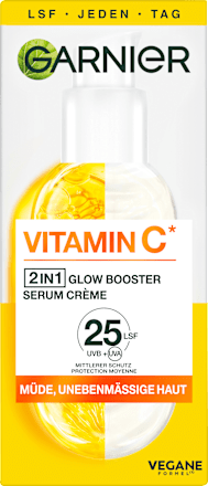 Gesichtsserum-Creme 2in1 Vitamin C, LSF 25 Garnier Skin Active