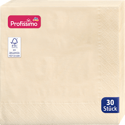 Speiseserviette Champagner 33x33cm Profissimo