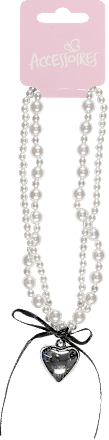 Ogrlica – biseri, s privjeskom srca ACCESSOIRES