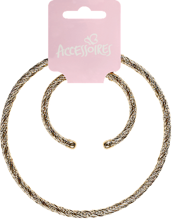 Set ogrlica i narukvica – zlatna ACCESSOIRES