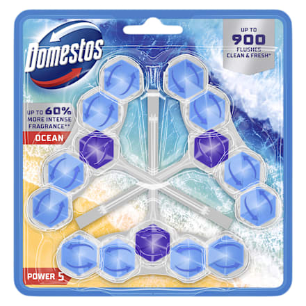 Power 5 Ocean osvježivač za WC školjku Domestos