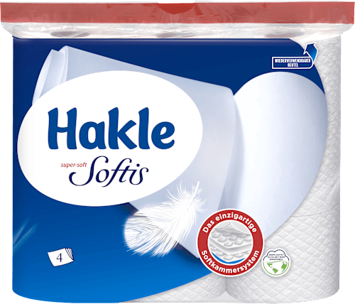 Toilettenpapier 4-lagig (9x100 Blatt) Hakle