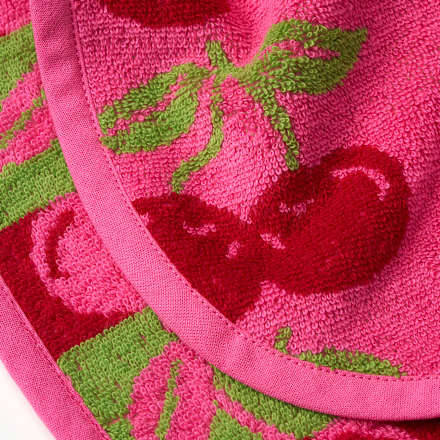 Badeponcho mit Kirsch-Muster, pink, Gr. 0 ALANA