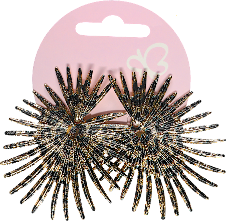 Naušnice – crno-zlatne ACCESSOIRES