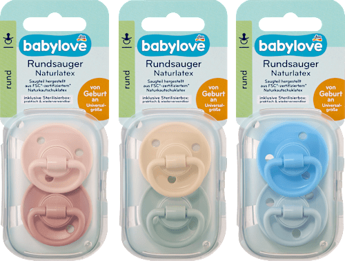 Latexový okrúhly cumlík - univerzálna veľkosť babylove nature