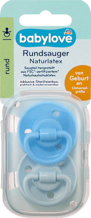 Залъгалка Nature с кръгъл накрайник, от раждането, различни цветове/мотиви babylove nature