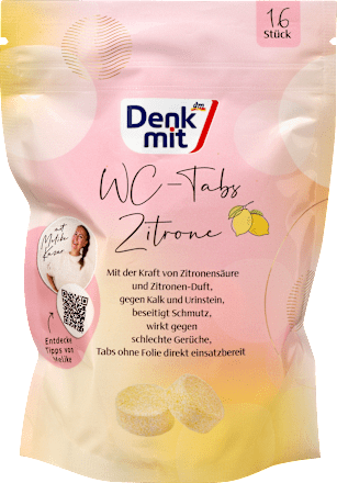 Tablete za čiščenje straniščne školjke z vonjem limone Denkmit