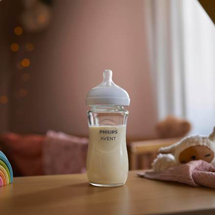 skleněná kojenecká lahev Natural Response 3-6m, 240ml PHILIPS AVENT