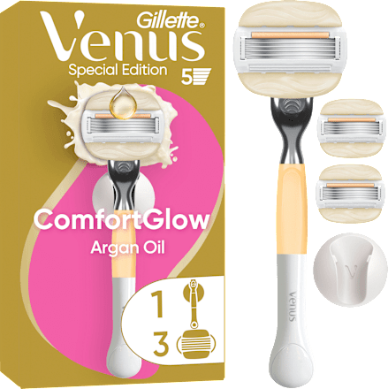 Rasierer, ComfortGlow Vorteilspack  Gillette Venus