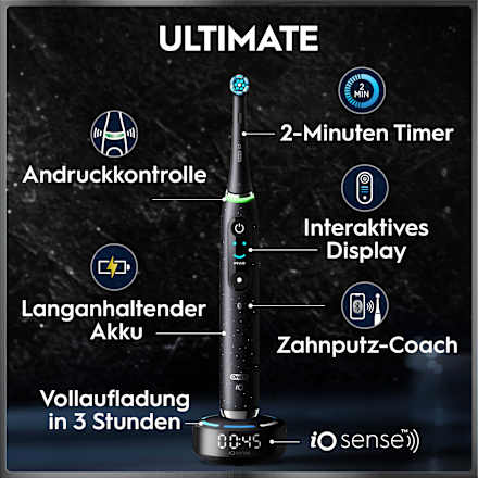 Elektrische Zahnbürste iO Series 10 Cosmic Black Oral-B