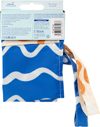 Nasstaschen-Set blau/beige babylove