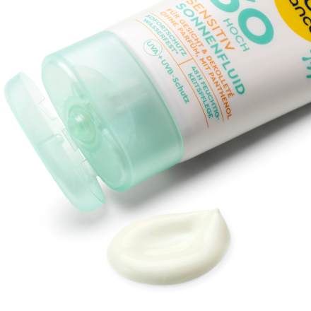 Sensitiv fluid za sunčanje za lice i dekolte, SPF 30 SUNDANCE