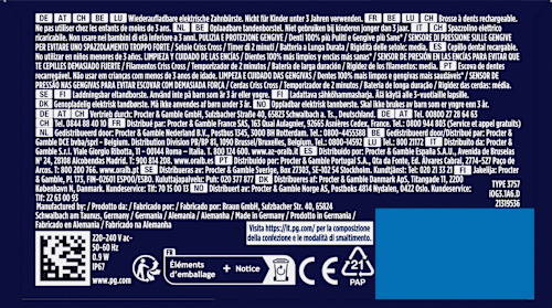 Elektrische Zahnbürste iO Series 3 ice blue Oral-B