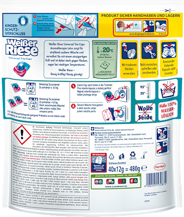 Universalwaschmittel Caps Weißer Riese