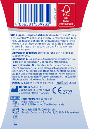 Lippen-Herpes-Patch SOS