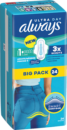 Ultra-Binden Day Normal 1 mit Flügel, Big Pack always