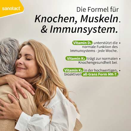 Vitamin D3 + K2 Wochendepot Kapseln 10 St sanotact