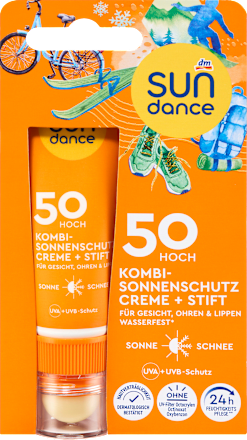 Crema + stick solare viso SPF50 sundance