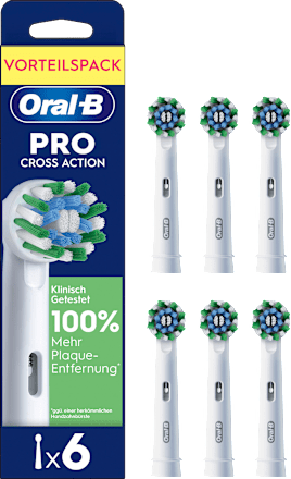 Aufsteckbürsten PRO CrossAction weiß Oral-B