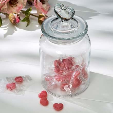 Glasvorratsdose mit Herzdeckel (900 ml) Dekorieren & Einrichten
