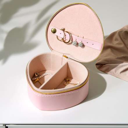 Schmuckbox in Herzform, rosa Dekorieren & Einrichten