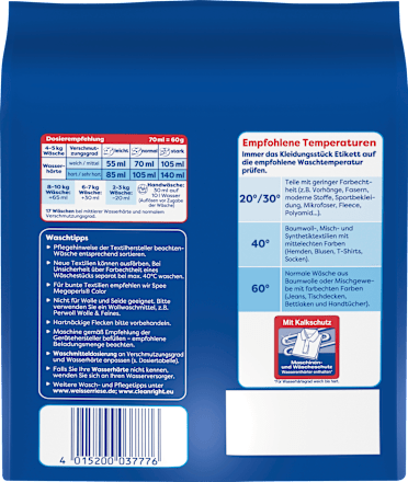 Vollwaschmittel Megaperls stark gegen Flecken Weißer Riese