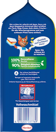 Vollwaschmittel Megaperls Universal Spee