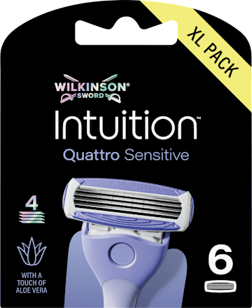 Rasierklingen, Intuition Quattro Sensitive  WILKINSON SWORD