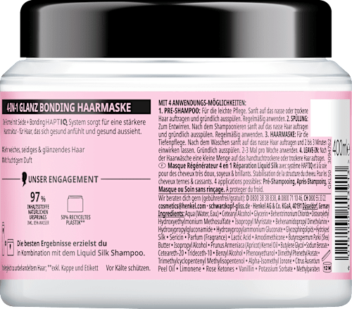 Haarmaske 4in1 Liquid Silk Schwarzkopf GLISS