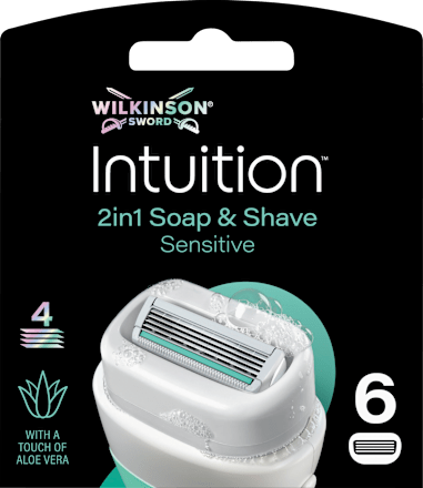 Rasierklingen, Intuition 2in1 Soap & Shave Sensitive  WILKINSON SWORD