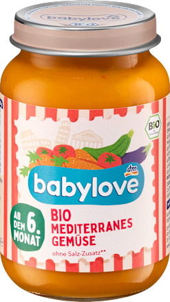 Obiadek Bio z warzywami śródziemnomorskimi od 6. miesiąca życia babylove