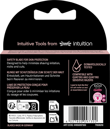 Rasierklingen, Intuition Quattro  WILKINSON SWORD