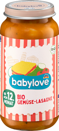 Menü Gemüse-Lasagne ab dem 12. Monat babylove