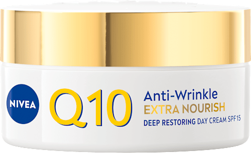 Q10 Anti-Wrinkle Extra Nourish Deep Restoring dnevna krema za lice SPF 15 NIVEA