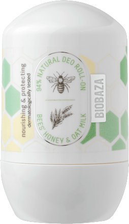 Bees&Oats deo roll-on - med i zobeno mlijeko Biobaza