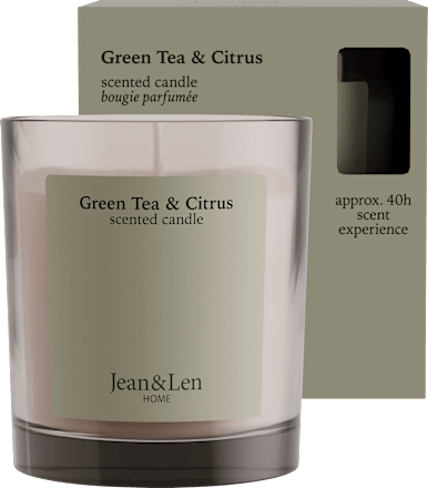 Duftkerze im Glas Green Tea & Citrus 195 g  Jean&Len