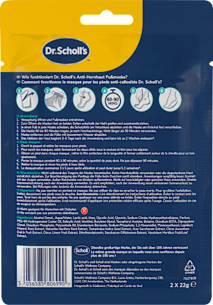 Fußmaske Anti Hornhaut Pflege & Peeling (1 Paar) Dr. Scholl's
