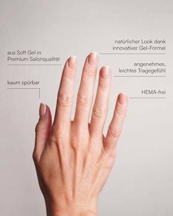 Künstliche Nägel, Soft Gel Press Ons Classic French Doonails