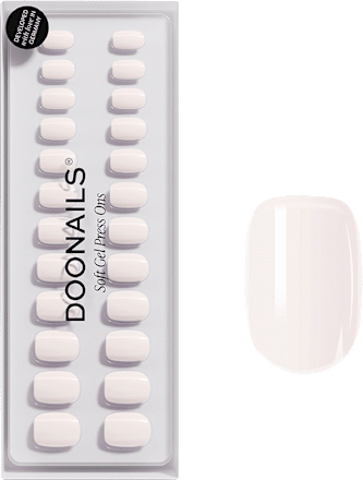 Künstliche Nägel, Soft Gel Press Ons Pillow Talk Extra Short Square Doonails