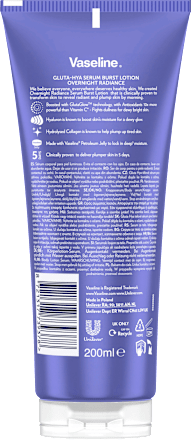 Vaseline Serum Burst Lotion Overnight Radiance Vaseline