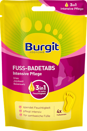 Fußbad Badetabs Intensive Pflege Burgit