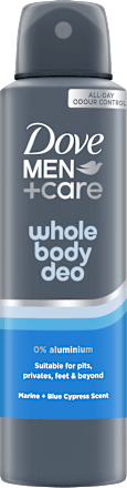 Deodorante spray Whole body brezza marina + cipresso blu Dove MEN+CARE