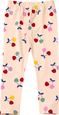 Leggings Pro Climate mit Kirschen-Muster, beige, Gr. 98 ALANA