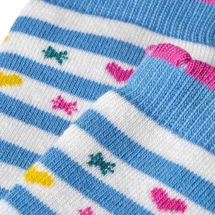Stoppersocken mit Regenbogen-Muster, blau & rosa, Gr. 23/24 ALANA