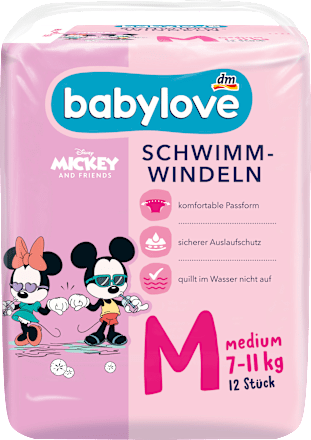Schwimmwindeln Disney Gr. Medium (7-11 kg)  babylove