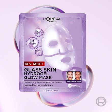 Maschera in tessuto Glass Skin L'ORÉAL PARiS REVITALIFT