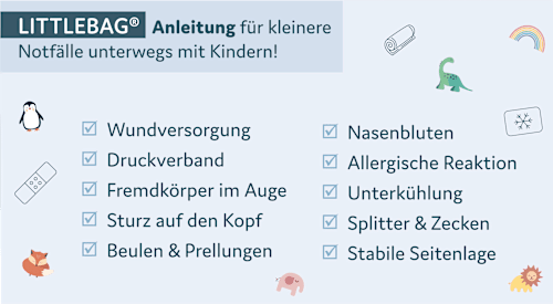 Erste-Hilfe-Tasche Regenbogen 34tlg littleplan