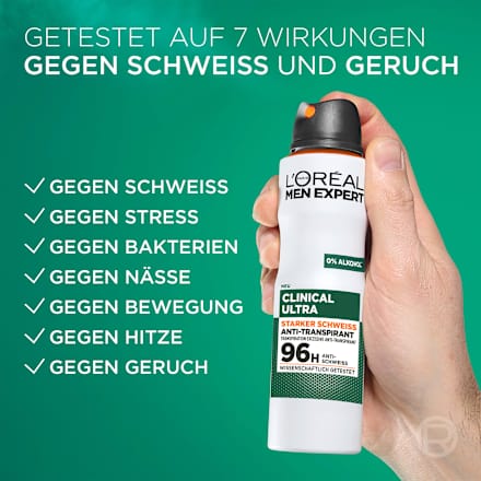 Antitranspirant Deospray Clinical Ultra  L'ORÉAL PARiS MEN EXPERT
