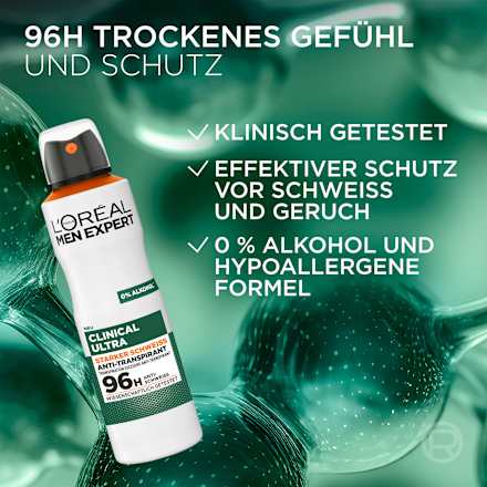 Antitranspirant Deospray Clinical Ultra  L'ORÉAL PARiS MEN EXPERT